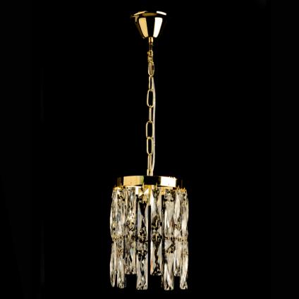 Подвес 8419/1/160 A GD золото/хрусталь 1x40W E14 d160 h650, 24